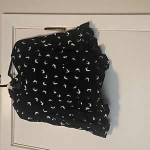 2/ $10 Bird print mini skirt